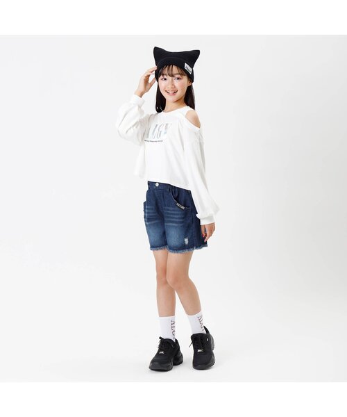 algy(アルジー)の「クラッシュショーパン(その他パンツ・キッズ・ブラック/サックスブルー/オフホワイト/ネイビー・SMALL/MEDIUM/X-SMALL/XX-SMALL)」の10枚目の写真