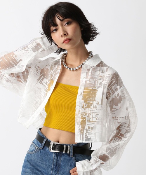 PAGEBOY（ページボーイ）の「ガラシアーショートロングスリーブシャツ（シャツ/ブラウス・レディース・オフホワイト/ブラック・FREE）」の11枚目の写真