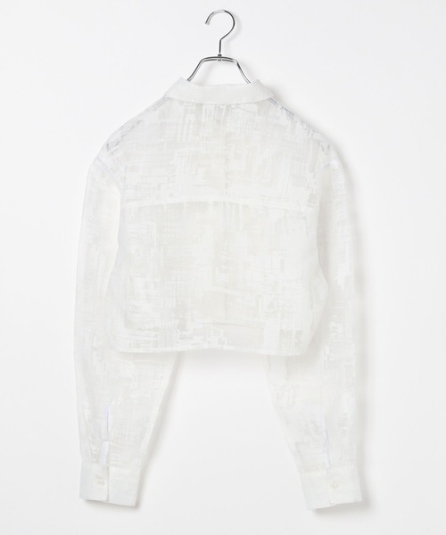 PAGEBOY（ページボーイ）の「ガラシアーショートロングスリーブシャツ（シャツ/ブラウス・レディース・オフホワイト/ブラック・FREE）」の19枚目の写真