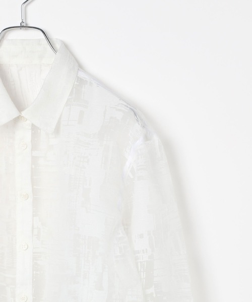 PAGEBOY（ページボーイ）の「ガラシアーショートロングスリーブシャツ（シャツ/ブラウス・レディース・オフホワイト/ブラック・FREE）」の17枚目の写真