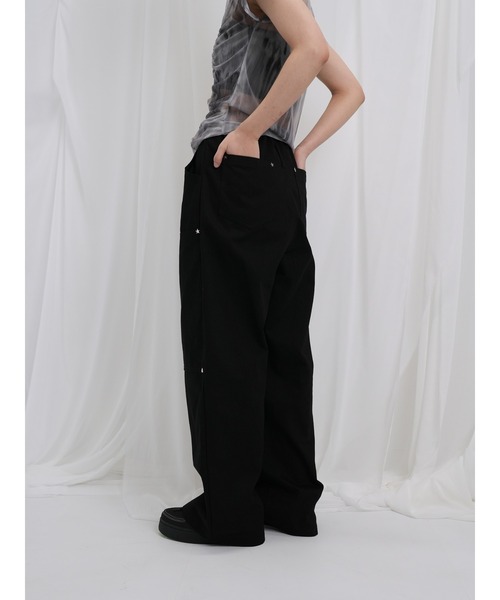 Enewd nina（エニュードニーナ）の「【ZOZO限定】ミニ スタッズ パンツ ワイドシルエット イージーパンツ 星 スター（その他パンツ・レディース・ブラック・FREE）」の11枚目の写真