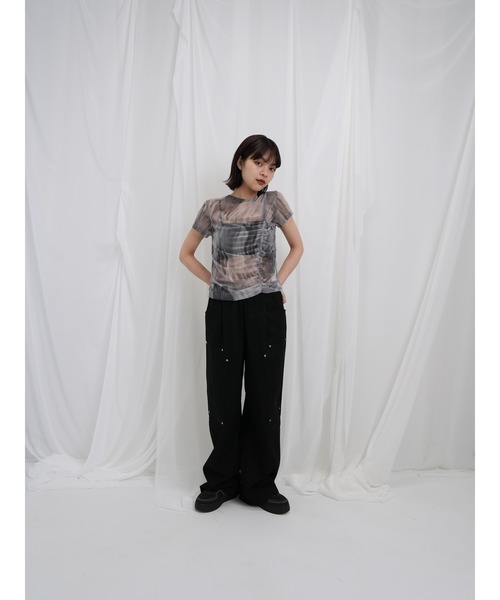 Enewd nina（エニュードニーナ）の「【ZOZO限定】ミニ スタッズ パンツ ワイドシルエット イージーパンツ 星 スター（その他パンツ・レディース・ブラック・FREE）」の13枚目の写真