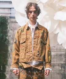 amok（アモク）の「HAND-PAINT WORK JACKET（デニムジャケット）」 - WEAR