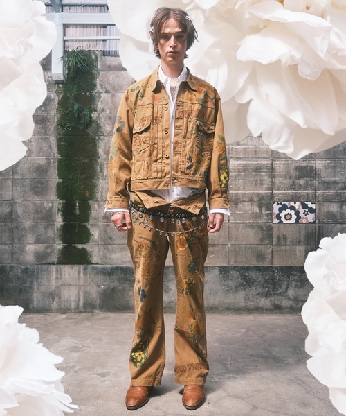 amok（アモク）の「HAND-PAINT WORK JACKET（デニムジャケット）」 - WEAR