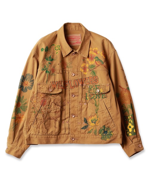 ジャケット・アウター amok HAND PAINT BLOUSON amok（アモク）の「HAND-PAINT WORK JACKET（デニムジャケット）」 - WEAR