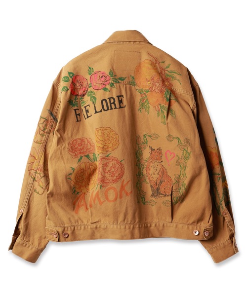 amok（アモク）の「HAND-PAINT WORK JACKET（デニムジャケット）」 - WEAR
