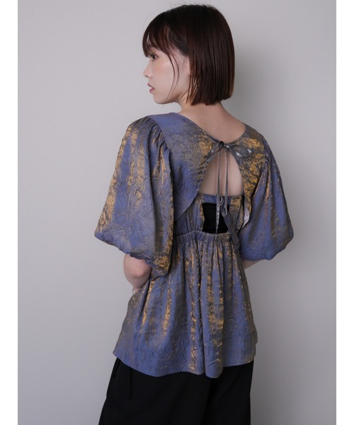 LADYMADE(レディメイド)の「メタリックリボンボレロ×キャミセット(カーディガン/ボレロ・レディース・カーキ/ブラック/パープル・FREE)」の20枚目の写真