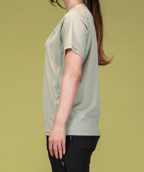 phenix outdoor(フェニックスアウトドア)の「phenix OUTDOOR(フェニックスアウトドア) レディース ライン柄 クルーネック半袖Tシャツ (吸水速乾 / 抗菌防臭)(Tシャツ/カットソー・レディース・マジェンタ/ピンク/ライトグリーン・M/L)」の13枚目の写真