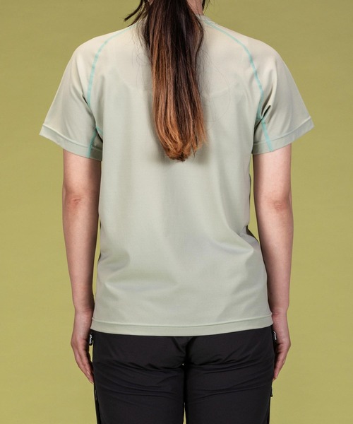 phenix outdoor(フェニックスアウトドア)の「phenix OUTDOOR(フェニックスアウトドア) レディース ライン柄 クルーネック半袖Tシャツ (吸水速乾 / 抗菌防臭)(Tシャツ/カットソー・レディース・マジェンタ/ピンク/ライトグリーン・M/L)」の14枚目の写真