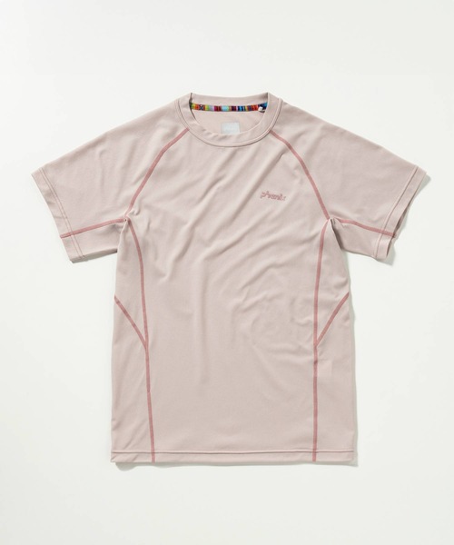 phenix outdoor(フェニックスアウトドア)の「phenix OUTDOOR(フェニックスアウトドア) レディース ライン柄 クルーネック半袖Tシャツ (吸水速乾 / 抗菌防臭)(Tシャツ/カットソー・レディース・マジェンタ/ピンク/ライトグリーン・M/L)」の6枚目の写真