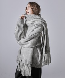 CLEL | 【CLEL】Mohair Blend Shaggy Design Large Muffler/モヘアブレンドシャギーデザイン大判マフラー(マフラー)