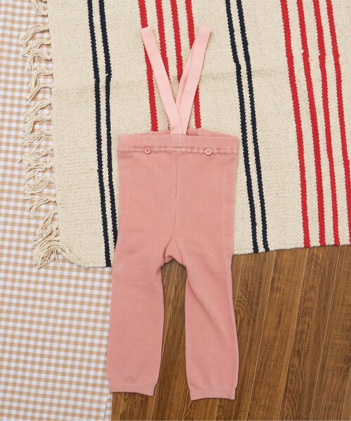 BREEZE(ブリーズ)の「サス付きベビーレギンス(その他ベビーウェア・キッズ・アイボリー/ピンク/チャコール/イエロー・80)」の1枚目の写真