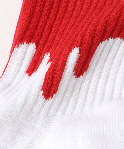 LIXTICK(リックスティック)の「LIXTICK/リックスティック DRIP SOCKS 3PACK 2ND(ソックス/靴下・メンズ・ホワイト・FREE)」の5枚目の写真