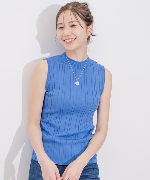 Jayro(ジャイロ)の「リブハイネックノースリーブプルオーバー(Tシャツ/カットソー・レディース・ホワイト系その他/ラベンダー/ブルー/ブラック・M)」の22枚目の写真