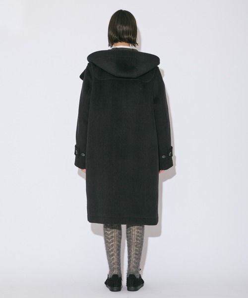 beautiful people（ビューティフルピープル）の「pile melton         duffel coat（ダッフルコート・レディース・アイボリー/チャコールグレー・36/38）」の19枚目の写真