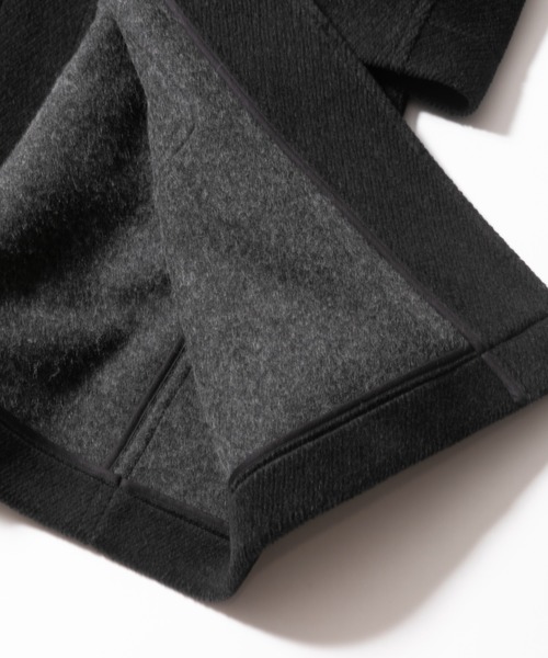 beautiful people（ビューティフルピープル）の「pile melton         duffel coat（ダッフルコート・レディース・アイボリー/チャコールグレー・36/38）」の10枚目の写真