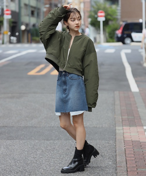 ENC（エンク）の「cropped MA-1 / クロップド丈MA-1（MA-1）」 - WEAR