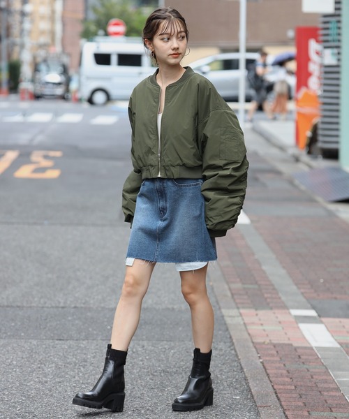 ENC（エンク）の「cropped MA-1 / クロップド丈MA-1（MA-1）」 - WEAR