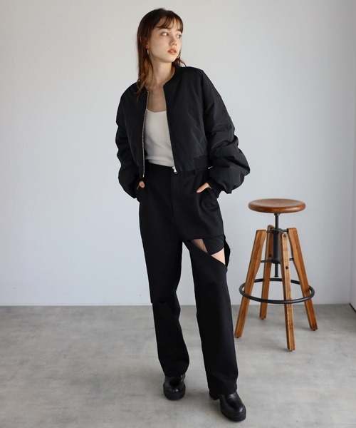 ENC（エンク）の「cropped MA-1 / クロップド丈MA-1（MA-1）」 - WEAR