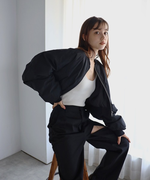 ENC（エンク）の「cropped MA-1 / クロップド丈MA-1（MA-1）」 - WEAR