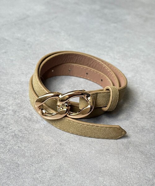 Thevon（ゼボン）の「ダブルリングバックルベルト（ベルト・レディース・ブラック/ブラウン/ベージュ・FREE）」の17枚目の写真