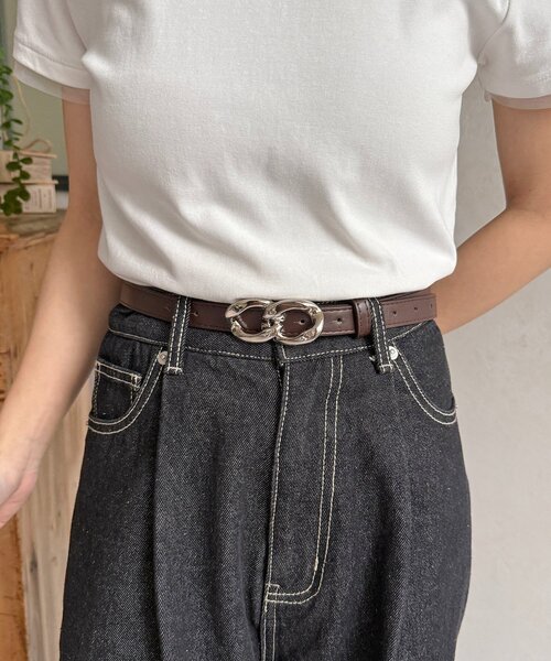 CHANEL UNIFORM ダブルリングバックル ベルト 85cm CHANEL UNIFORM ダブルリングバックル ベルト 85cm