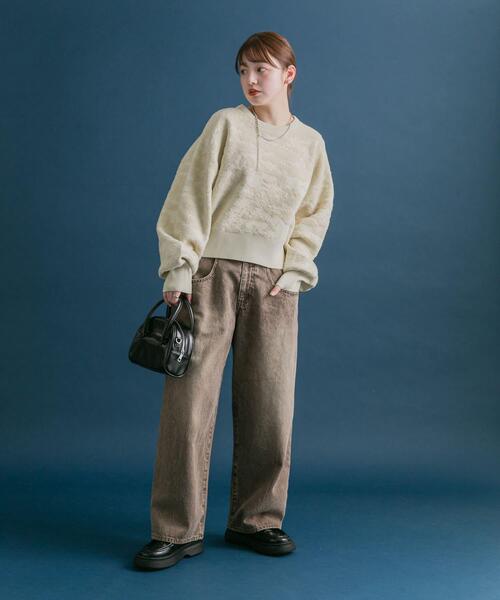 【セール】マーブルジャガードニット（ニット/セーター）｜KBF（ケイビーエフ）