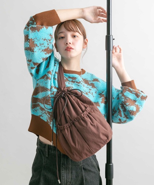 【セール】マーブルジャガードニット（ニット/セーター）｜KBF（ケイビーエフ）