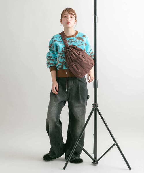 【セール】マーブルジャガードニット（ニット/セーター）｜KBF（ケイビーエフ）