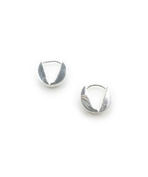 THEATER シアター カットデザインクリッカーシルバーピアス