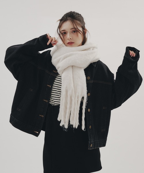 fupel（フぺル）の「Loose denim jacket / ルーズデニムジャケット 