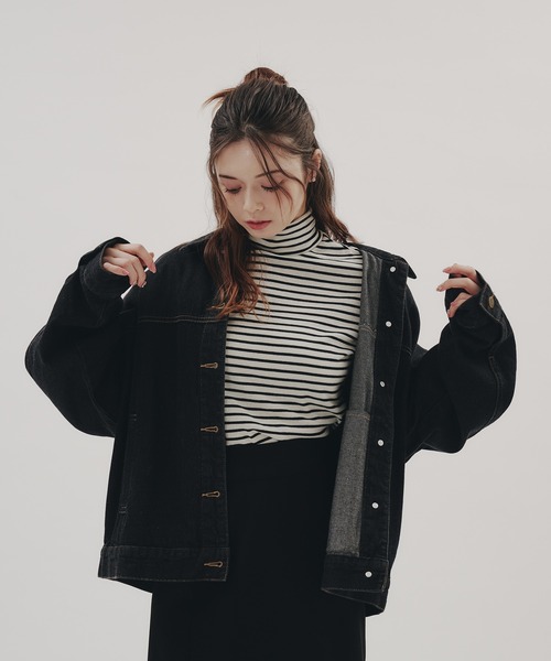 fupel（フぺル）の「Loose denim jacket / ルーズデニムジャケット 