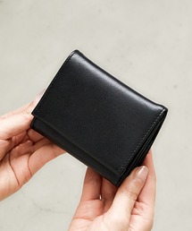 A_W（アウ）の「三つ折り 財布 フルグレインレザー メンズ コンパクト A_W offcial shop（財布）」