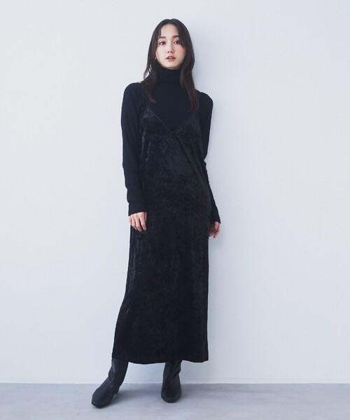THE SHOP TK (ザ ショップ ティーケー )の「◆クラッシュベロア2WAYキャミワンピース(ワンピース・レディース・ダークパープル/チャコールグレー/ブラック・12/13)」の21枚目の写真