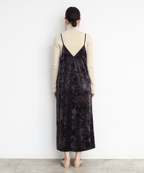 THE SHOP TK (ザ ショップ ティーケー )の「◆クラッシュベロア2WAYキャミワンピース(ワンピース・レディース・ダークパープル/チャコールグレー/ブラック・12/13)」の13枚目の写真