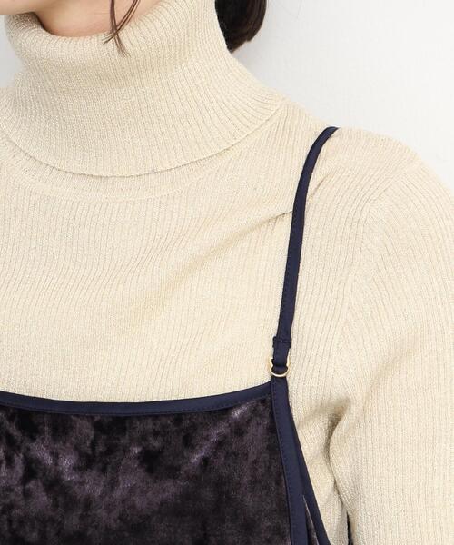 THE SHOP TK (ザ ショップ ティーケー )の「◆クラッシュベロア2WAYキャミワンピース(ワンピース・レディース・ダークパープル/チャコールグレー/ブラック・12/13)」の16枚目の写真