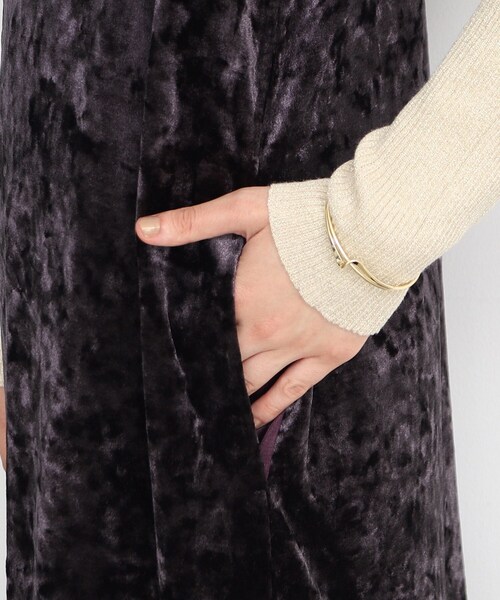 THE SHOP TK (ザ ショップ ティーケー )の「◆クラッシュベロア2WAYキャミワンピース(ワンピース・レディース・ダークパープル/チャコールグレー/ブラック・12/13)」の17枚目の写真