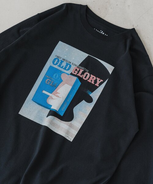 EDIFICE（エディフィス）の「SAVIGNAC (サビニャック) 別注 French プリント ロング Tシャツ（Tシャツ/カットソー・メンズ・ブラック/ブラック系その他/ホワイト/ホワイト系その他/アイボリー/ネイビー/パープル/レッド・MEDIUM/LARGE/X-LARGE）」の4枚目の写真