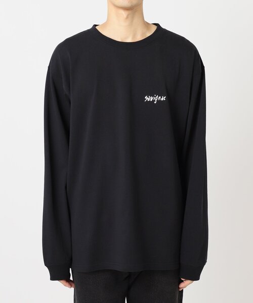 EDIFICE（エディフィス）の「SAVIGNAC (サビニャック) 別注 French プリント ロング Tシャツ（Tシャツ/カットソー・メンズ・ブラック/ブラック系その他/ホワイト/ホワイト系その他/アイボリー/ネイビー/パープル/レッド・MEDIUM/LARGE/X-LARGE）」の16枚目の写真