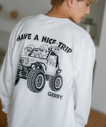 GERRY（ジェリー）の「【SIDEWAY STANCE×GERRY】別注コラボ ロゴ プリント 長袖Tシャツ（Tシャツ/カットソー）」