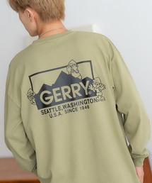 GERRY（ジェリー）の「【SIDEWAY STANCE×GERRY】別注コラボ ロゴ プリント 長袖Tシャツ（Tシャツ/カットソー）」