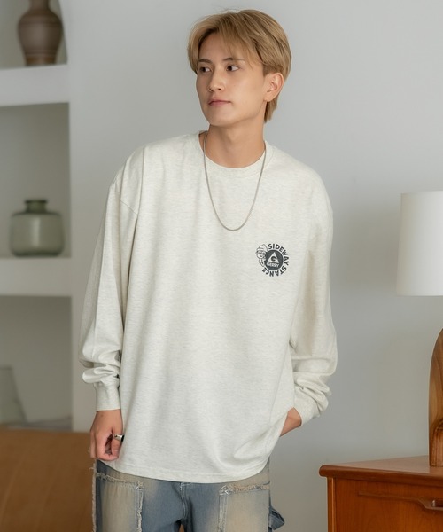 GERRY(ジェリー)の「【SIDEWAY STANCE×GERRY】別注コラボ ロゴ プリント 長袖Tシャツ(Tシャツ/カットソー・メンズ・パープル/ライトグレー/ホワイト/ブラック/カーキ/ブルー/ブルー系/パープル系/カーキ系/ホワイト系/ブラック系/ライトグレー系・SMALL/MEDIUM/LARGE/X-LARGE)」の22枚目の写真