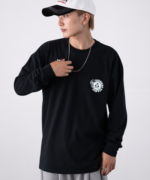 GERRY(ジェリー)の「【SIDEWAY STANCE×GERRY】別注コラボ ロゴ プリント 長袖Tシャツ(Tシャツ/カットソー・メンズ・パープル/ライトグレー/ホワイト/ブラック/カーキ/ブルー/ブルー系/パープル系/カーキ系/ホワイト系/ブラック系/ライトグレー系・SMALL/MEDIUM/LARGE/X-LARGE)」の19枚目の写真