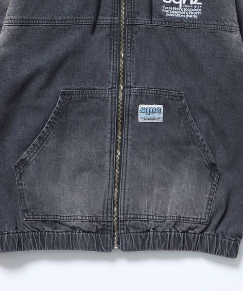 SEQUENZ(シークエンズ)の「※WEB限定 / ブリーチ加工 / デニムジップパーカー / sqnz washed denim jacket(パーカー・メンズ・ブルー/ブラック/ブラウン/ピンク系その他2・MEDIUM/LARGE)」の11枚目の写真
