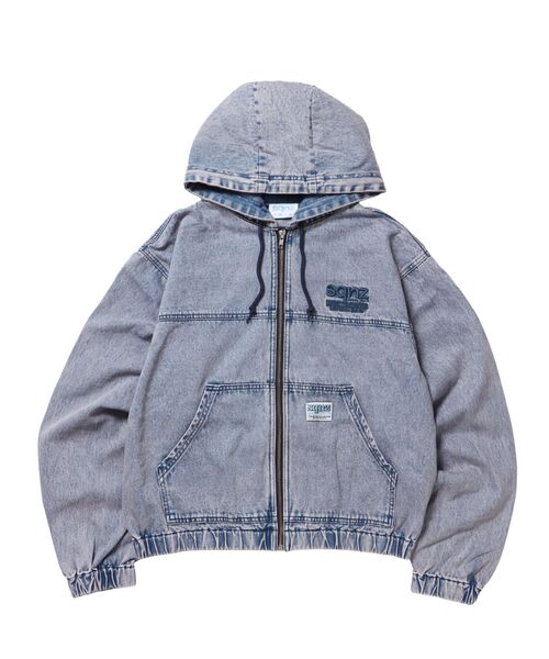 sqnz（エスキュンズ）】sqnz washed denim jacket / ワイドシルエット