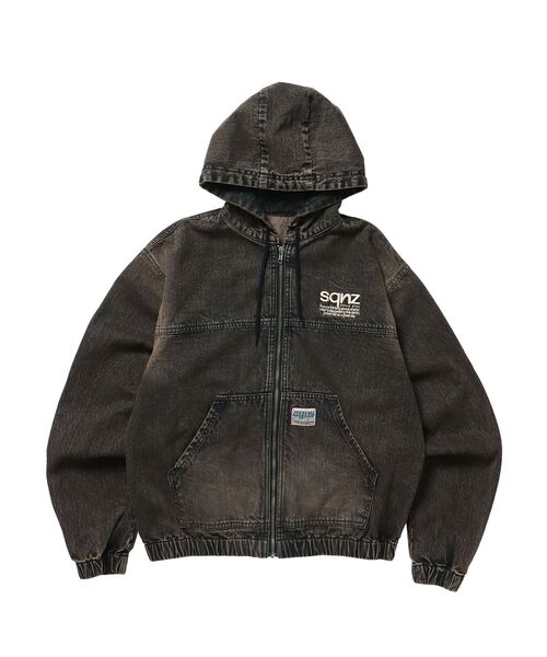 SEQUENZ(シークエンズ)の「※WEB限定 / ブリーチ加工 / デニムジップパーカー / sqnz washed denim jacket(パーカー・メンズ・ブルー/ブラック/ブラウン/ピンク系その他2・MEDIUM/LARGE)」の16枚目の写真