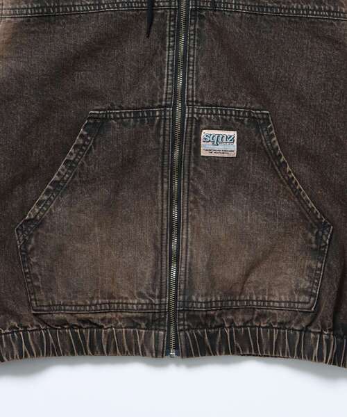 SEQUENZ(シークエンズ)の「※WEB限定 / ブリーチ加工 / デニムジップパーカー / sqnz washed denim jacket(パーカー・メンズ・ブルー/ブラック/ブラウン/ピンク系その他2・MEDIUM/LARGE)」の19枚目の写真