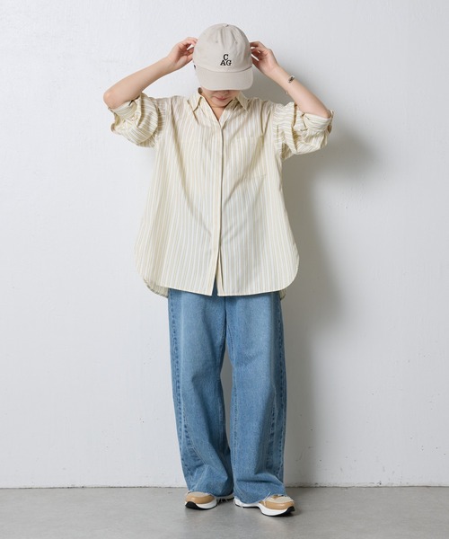 Cooperstown Ball Cap（クーパーズタウンボールキャップ）の「COOPERSTOWN/CAGロゴ刺繍キャップ（ハット・レディース・ベージュ・FREE）」の2枚目の写真