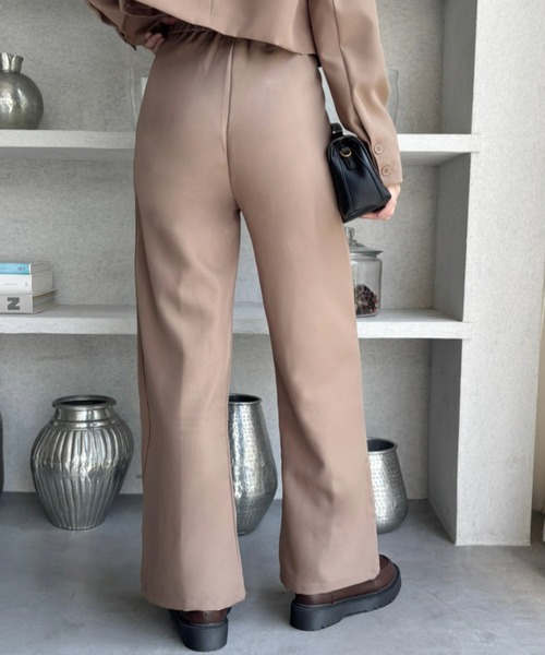 Miniministore（ミニミニストア）の「テーラードジャケット パンツスーツセット（セットアップ・レディース・ブラック/アイボリー/ピンク/ブラウン/ダークベージュ・XL/M/L/S）」の9枚目の写真