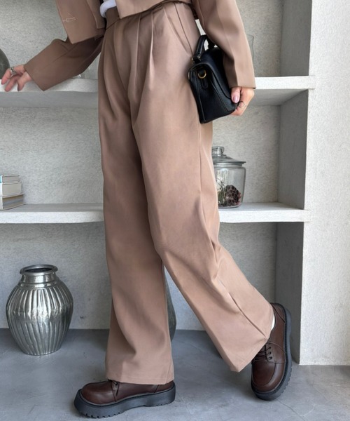 Miniministore（ミニミニストア）の「テーラードジャケット パンツスーツセット（セットアップ・レディース・ブラック/アイボリー/ピンク/ブラウン/ダークベージュ・XL/M/L/S）」の8枚目の写真